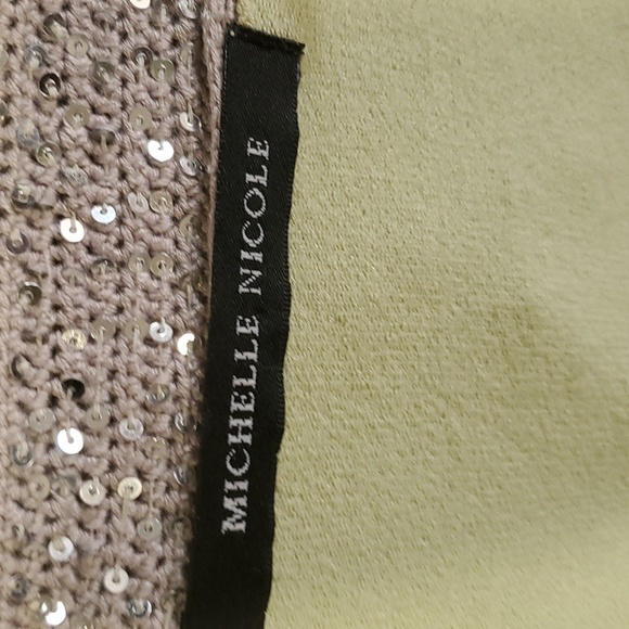 Michelle Nicole green cardigan sweater size M - Picture 10 of 12